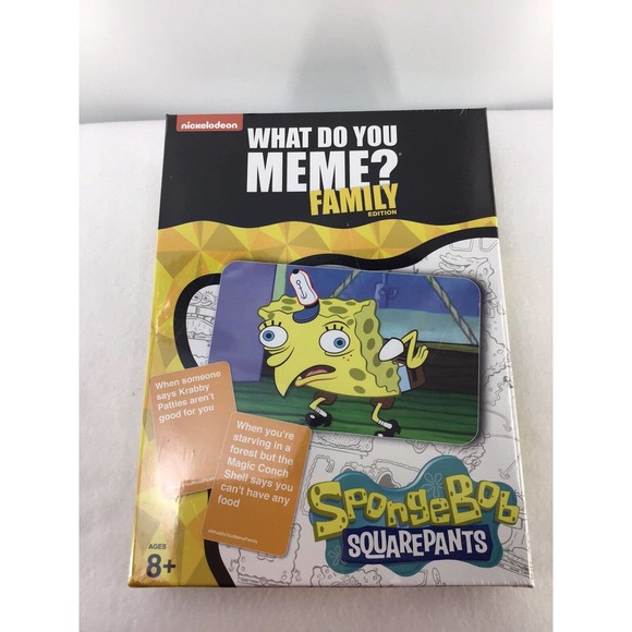 Nickelodeon What Do You Meme? SpongeBob SquarePants Family Edition Card Game NEW - Picture 8 of 9